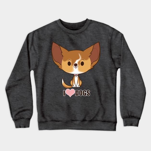 I <3 Dogs! Crewneck Sweatshirt by TehButterCookie